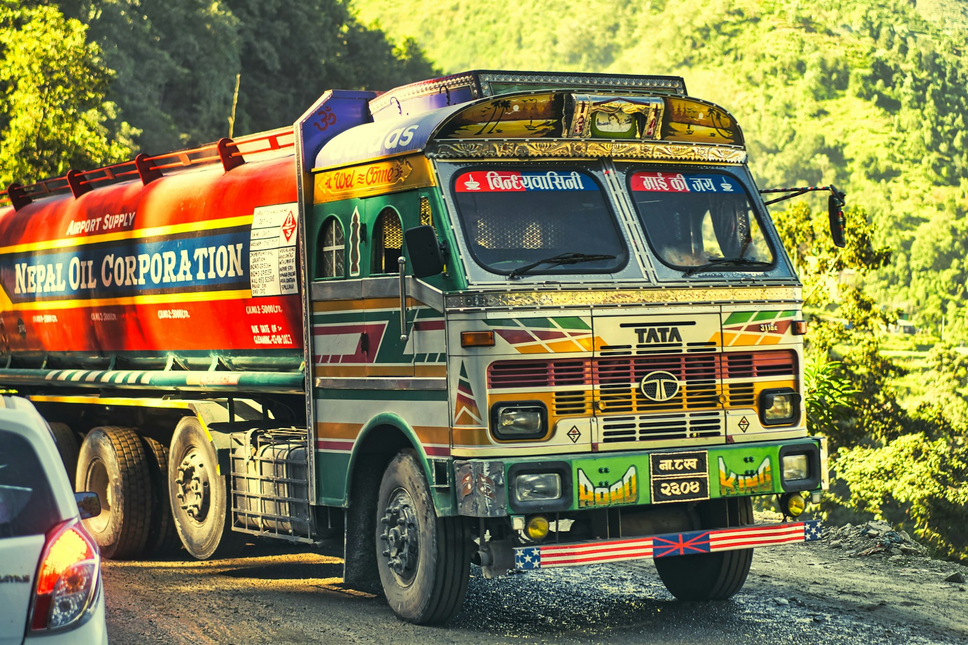 a fire truck on the street